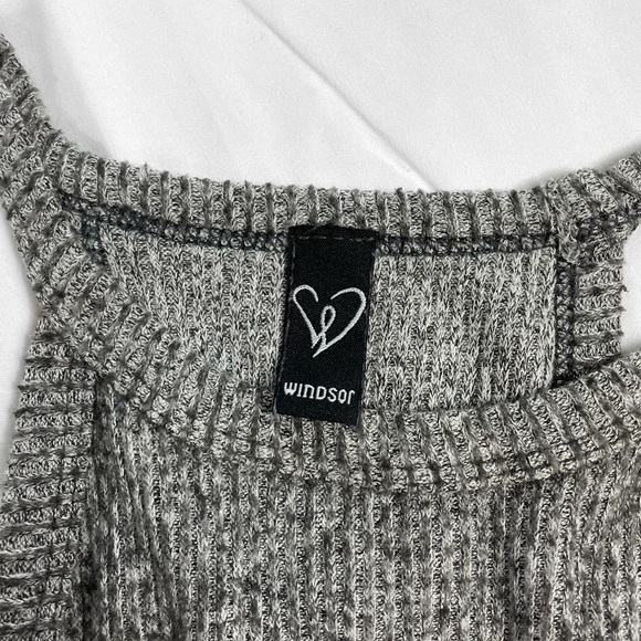 Grey Halter Cropped Tank - Picture 4 of 4